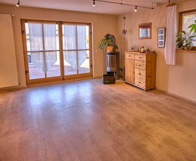 Wohnzimmer mit Terrassenzugang Einliegerwohnung