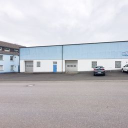 reine Lagerhalle mit zwei Rolltoren