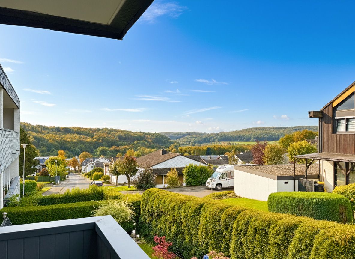 Toller Fernblick vom Balkon